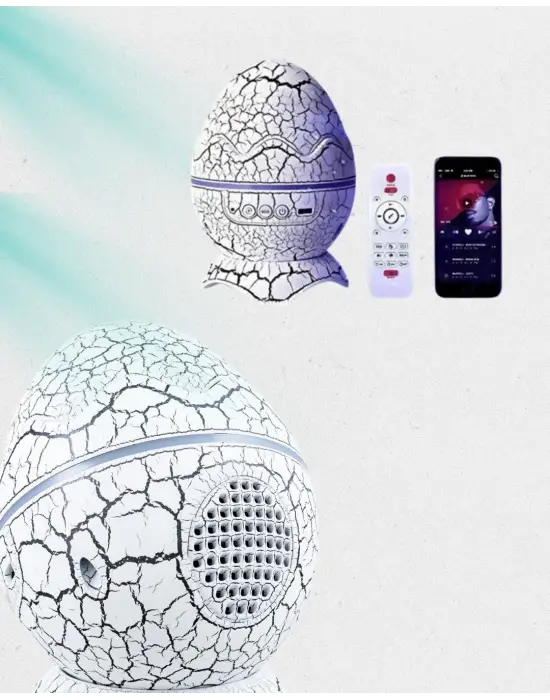 Çocuk Odası İçin Galaxy Projektör + Beyaz Gürültü + Uzaktan Kumandalı