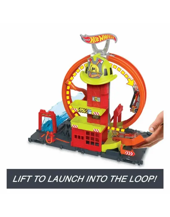 Omarı Eğlenceli Çember Pistli İtfaiye İstasyonu