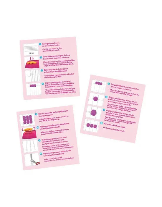 Omarı Renkli Taşlarla İnci Takı Yapım Seti