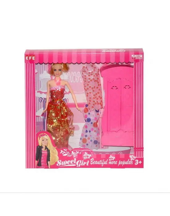 Omarı Çocuklar İçin Eğlenceli Gardırop Market Arabalı Oyuncak