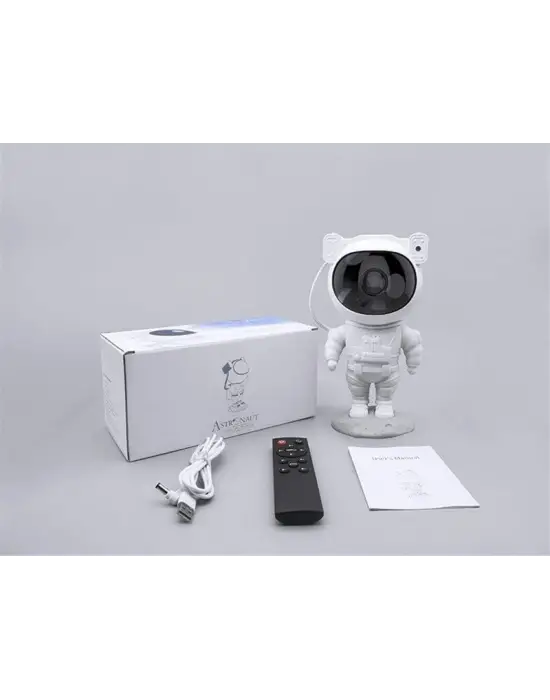 Çocuklara Özel Projeksiyon Astronot Lamba Speaker Sevimli