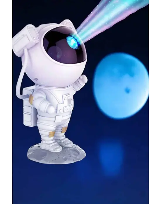 Çocuklara Özel Projeksiyon Astronot Lamba Speaker Sevimli