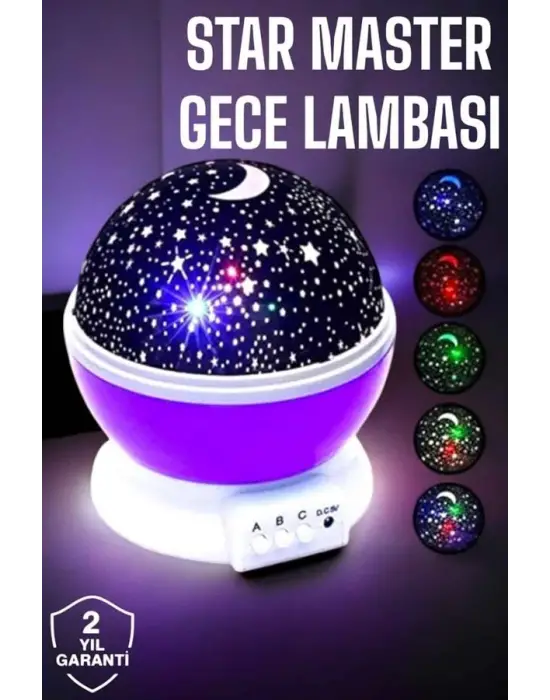 Çocuklara Özel Yıldızlı Gece Lambası