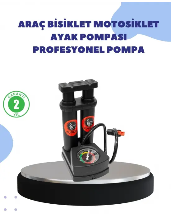 Çok Amaçlı Ayaklı Lastik Pompası Yüksek Hassasiyetli