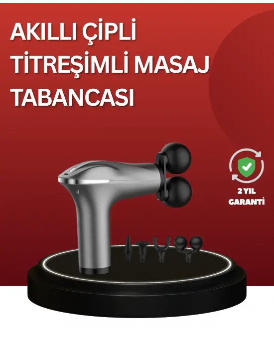 Çok Fonksiyonlu 4 Başlıklı Şarjlı Masaj Aleti Kas Ağrısı Rahatlatıcı