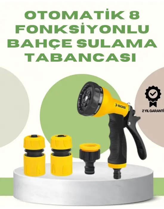 Çok Fonksiyonlu Bahçe Sulama Tabancası Ergonomik Basınçlı Sprey