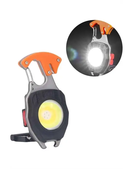 Çok İşlevli Acil Durum Işığı Usb Şarjlı Cep Feneri 7 Farklı Mod