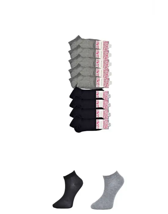 Omarı Şık Desenli Kadın Bilek Çorap Seti