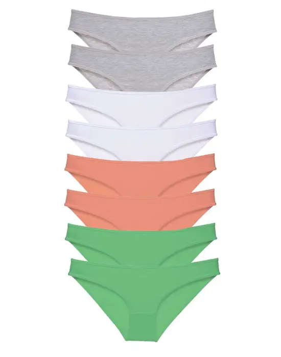 Omarı Süper Eko Set Kadın Likralı Slip Külot - Çeşitli Renk Seçenekleri