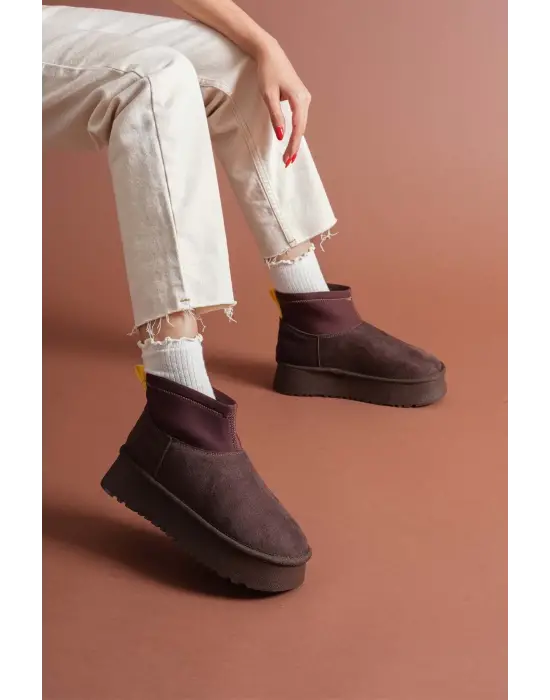 Cuen Kahverengi Süet Bot