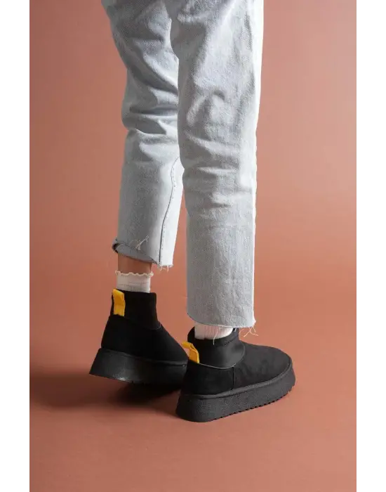 Cuen Siyah Süet Bot