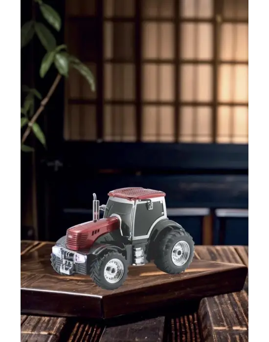 D42 Kırmızı Traktör Tasarım Usb/fm Radyo Bluetooth Hoparlör Speaker