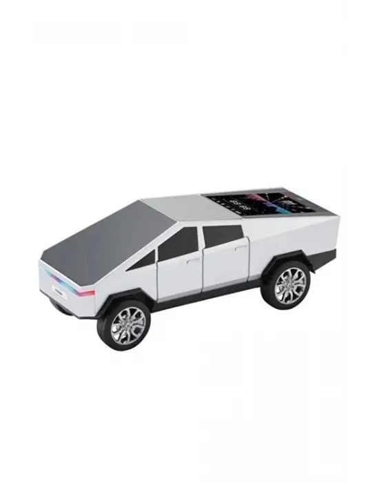 D68 Cyber Model Araba Tasarımlı Bluetooth Hoparlör 15w Güçlü Ses Rgb Led /tws/usb Beyaz