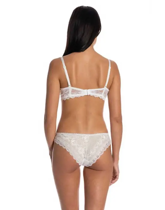 Omarı Full Dantelli Lacivert Sütyen Takımı