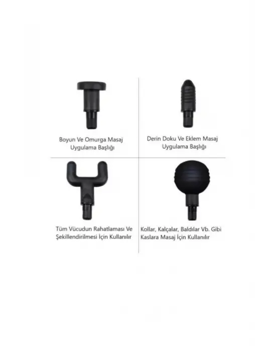 Omarı Titreşimli Masaj Aleti 4 Başlıklı Şarjlı Göbek Eritme Cihazı