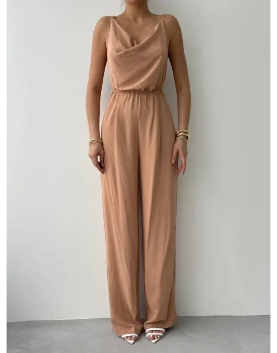 Darcy Sırt Dekolteli Tulum