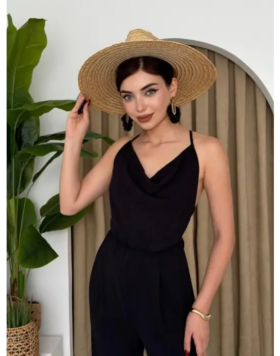 Darcy Sırt Dekolteli Tulum