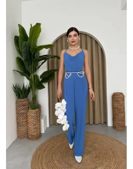 Darcy Sırt Dekolteli Tulum