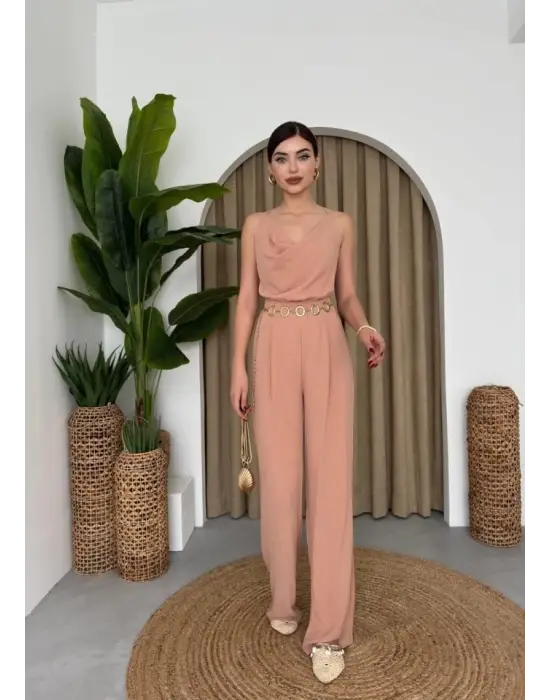 Darcy Sırt Dekolteli Tulum