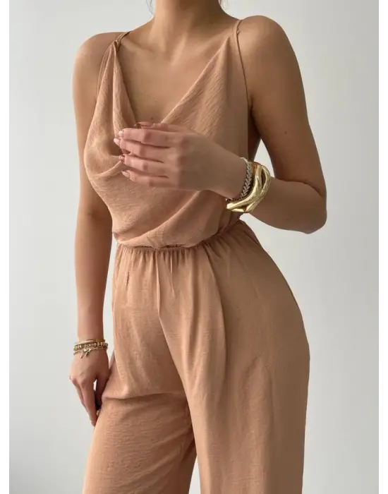 Darcy Sırt Dekolteli Tulum