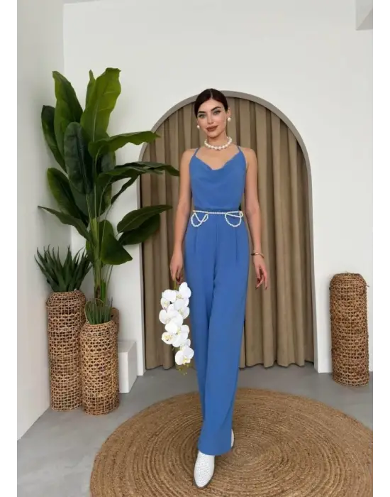 Darcy Sırt Dekolteli Tulum