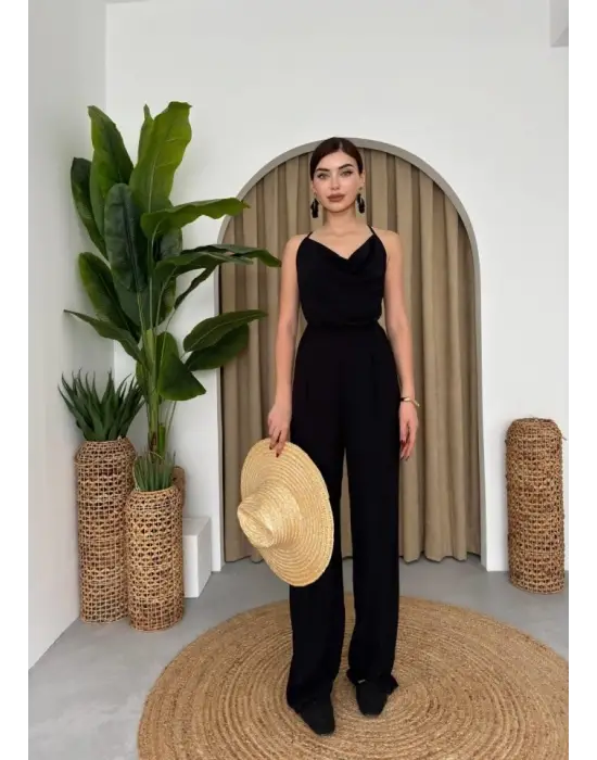 Darcy Sırt Dekolteli Tulum