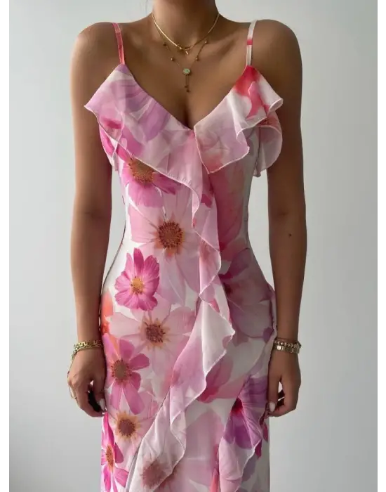 DASE İP ASKILI ELBİSE