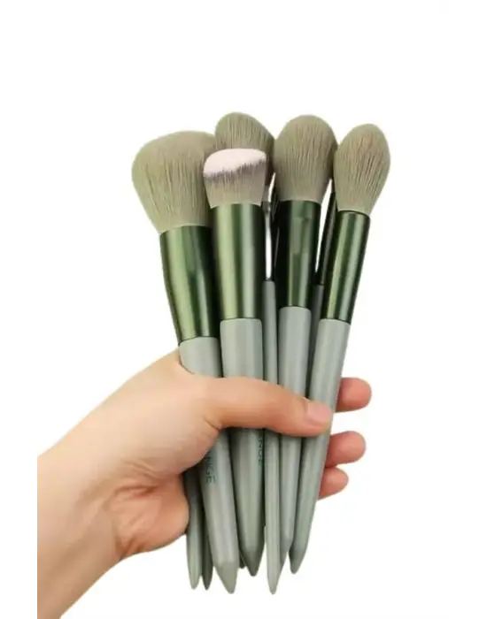 Dayanıklı Makyaj Fırçası Seti 13 Parça Yumuşak Kıllı Fırçalar Allık Fondöten Far Fırçası