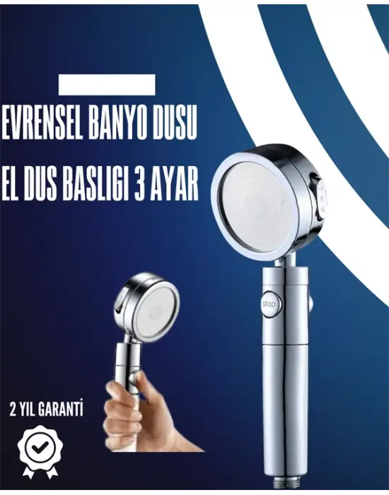 Dayanıklı Ve Ergonomik Tasarımlı Ayarlanabilir El Duş Başlığı