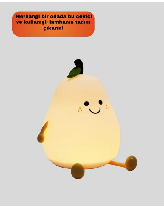 Dekoratif Armut Led Lamba Renk Ayarlı Şarj Edilebilir