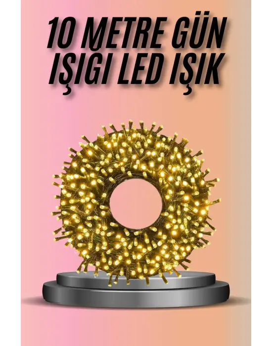 Dekoratif Aydınlatma Ampüllü 10 Metre Gün Işığı Şerit Led