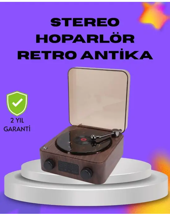 Dekoratif Gece Işıklı Bluetooth Hoparlör – Saatli Tasarım