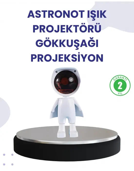 Dekoratif Gün Batımı Işığı – Astronot Figürlü