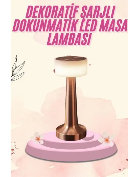 Dekoratif Masa Lambası Dokunmatik Renk Değiştirebilen Gece Lambası