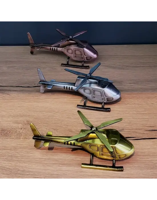 Dekoratif Metal Helikopter