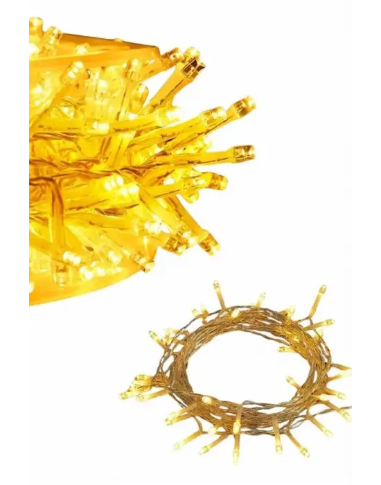 Dekoratif Peri Led 100 Ledli Gün Işığı Pilli 10 Metre Gün Işığı