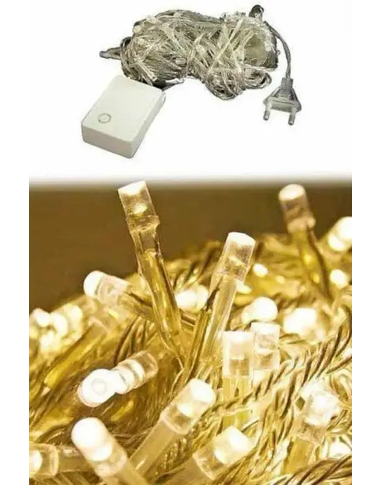 Dekoratif Peri Led 100 Ledli Gün Işığı Pilli 10 Metre Gün Işığı