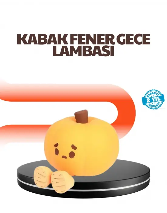 Dekoratif Pumpkin Gece Lambası Şarjlı Dokunmatik Led Işık
