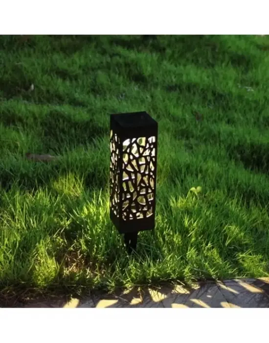 Dekoratif Solar Güneş Enerjili Bahçe Aydınlatması Yürüyüş Yolu Seti ( 6 Adet )
