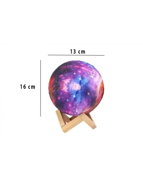 Omarı Renkli Dekoratif Yerküre 15 Cm - Pilli