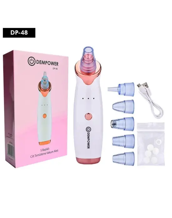 Dempower 5 Başlıklı Cilt Temizleme Vakum Aleti