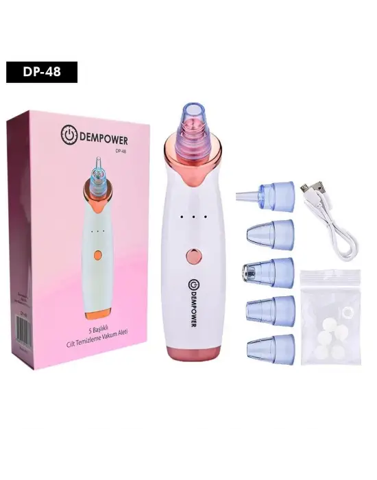 Dempower 5 Başlıklı Cilt Temizleme Vakum Aleti
