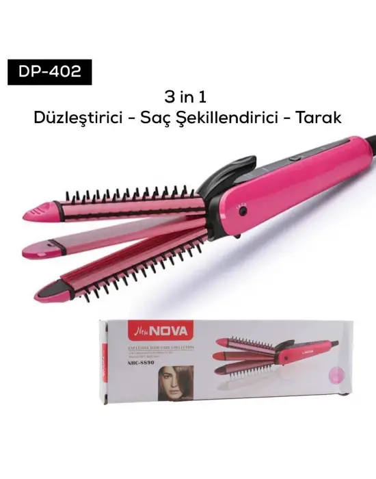 Dempower Kalın Başlıklı Rulo Taraklı Maşa