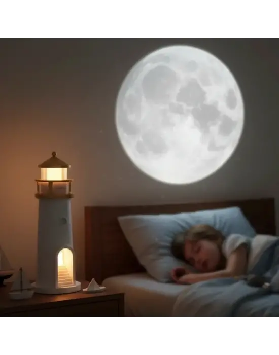 Deniz Feneri Projektör Gece Lambası