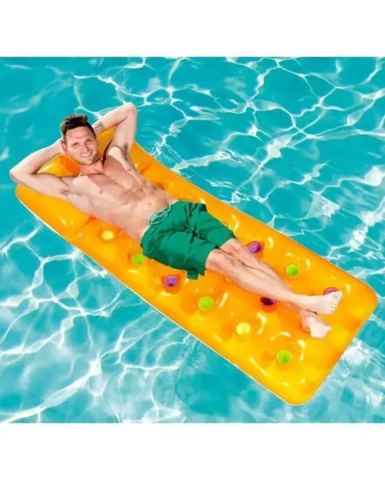 Deniz Yatağı Dik Yastıklı Bardaklı Yatak 188x71 Cm Bestway - 43014