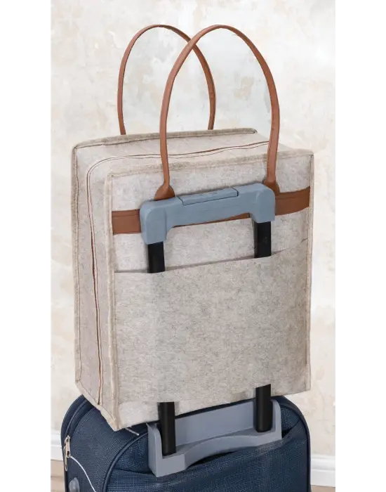 Omarı Şık Deri Ayakkabı Seyahat Çantası