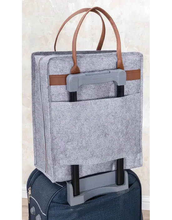 Omarı Şık Deri Ayakkabı Seyahat Çantası