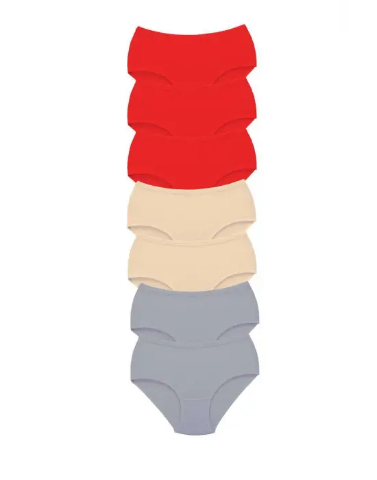 Omarı Yüksek Bel Kalın Lastik Kadın Bato Külot Seti