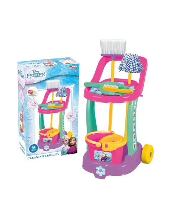 Omarı Pratik ve Güçlü Frozen Temizlik Arabası