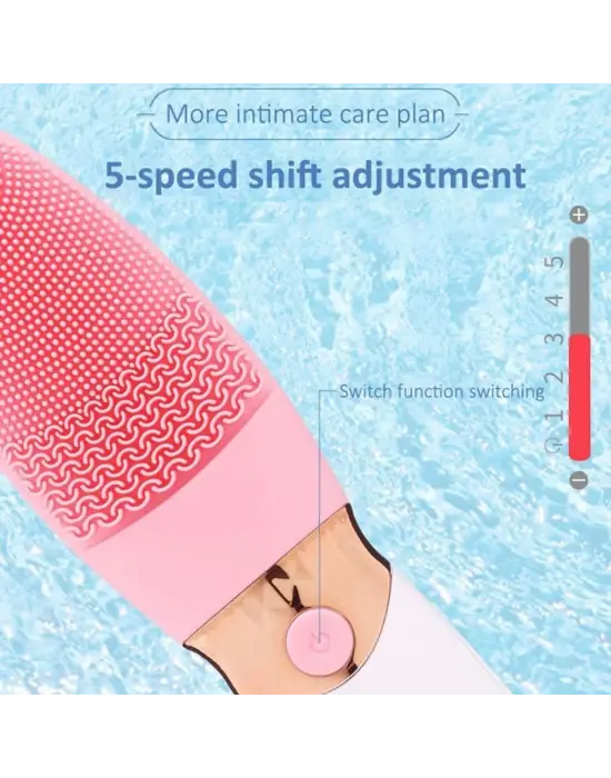 Omarı İnce Kaba Silikon Uçlu Elektrikli Yüz Temizleyici Fırça